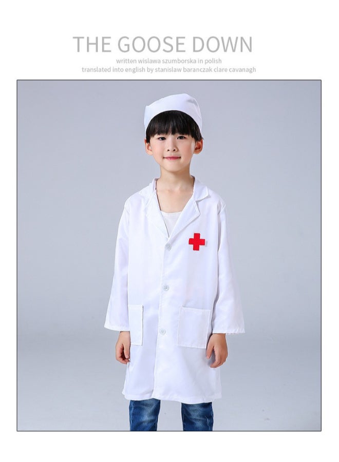 Medical Professional Children’s Career Role Play Set with Doctor Coat and Toy Accessories, Kids Pretend Play Outfit for Imaginative Learning and Dress-Up Fun 3 year 100cm - Image 1